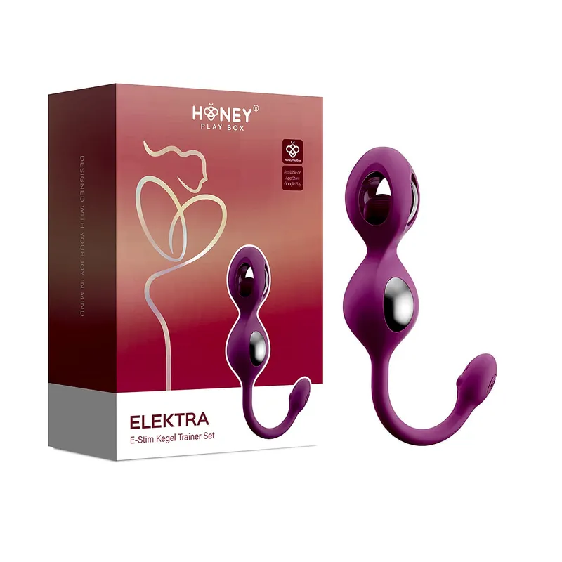 Elektra set entrenador Kegel con electroestimulación de Honey Play Box