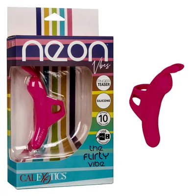 Neon Vibes The Flirty Vibe estimulador de dedo de CalExotics