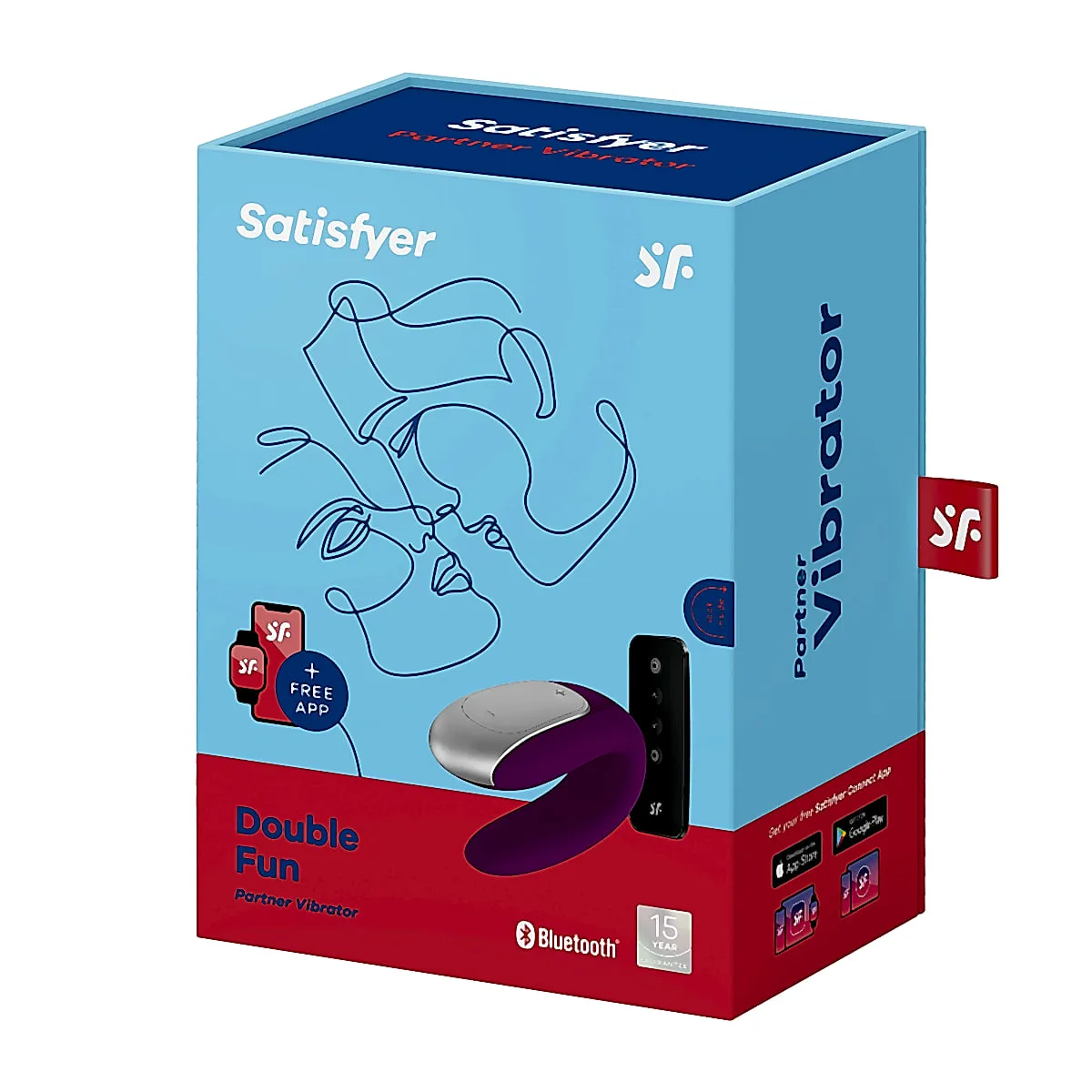 Satisfyer Double Fun vibrador para pareja con app