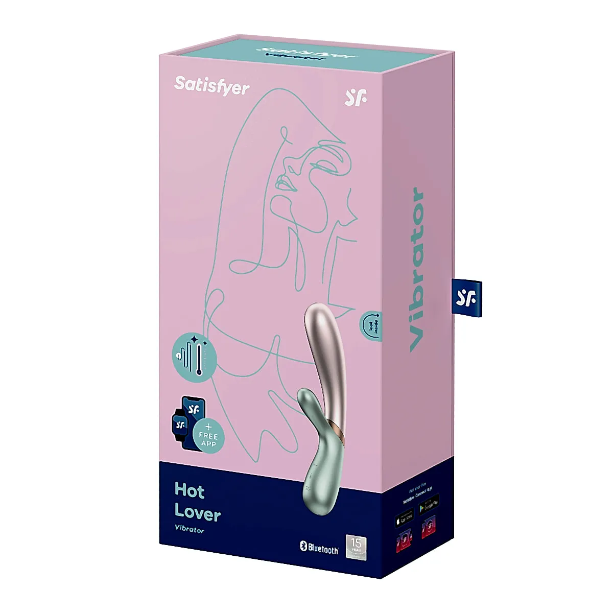 Satisfyer Hot Lover vibrador rabbit con calor y app
