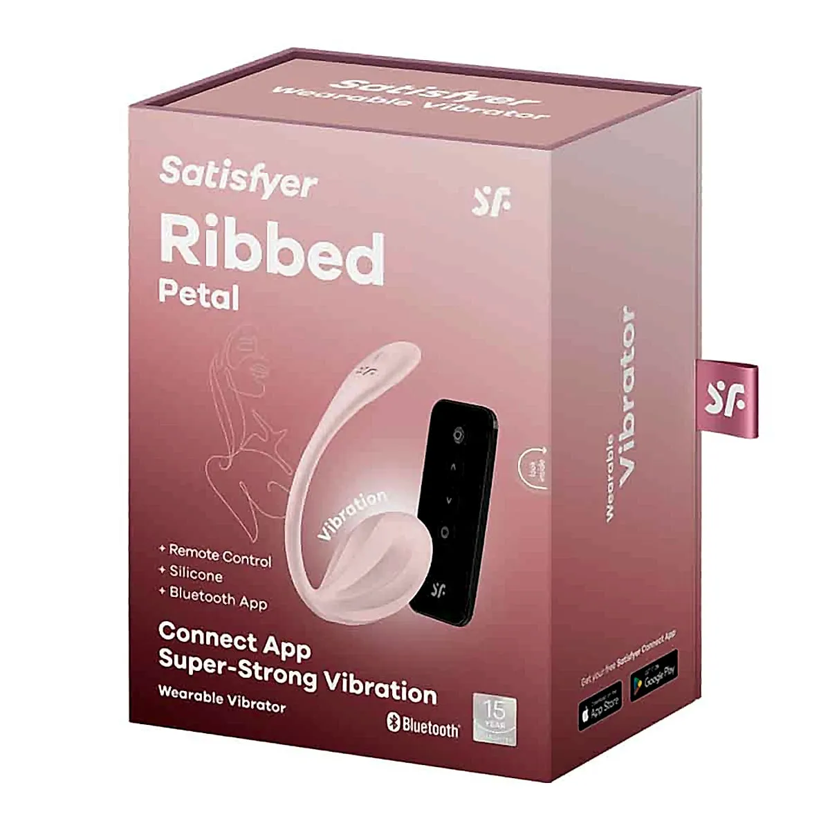 Satisfyer Ribbed Petal vibrador wearable con app